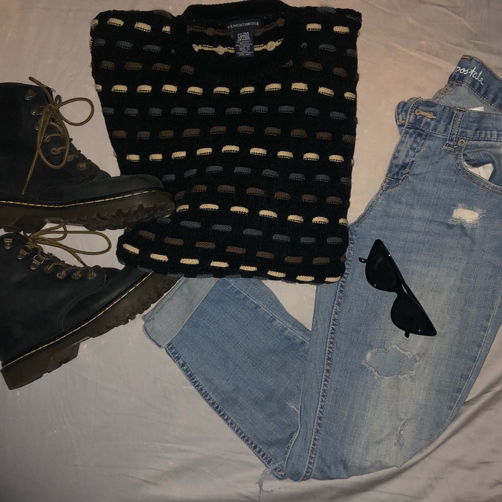 Over-sized Black Sweater
